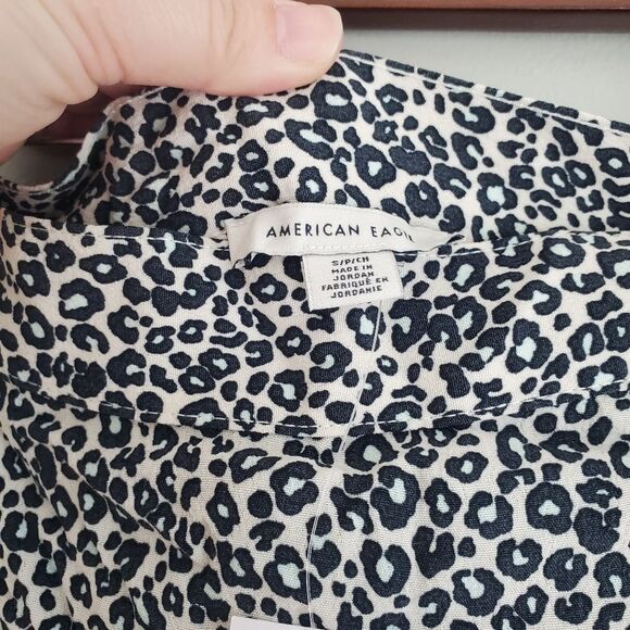 American Eagle leopard print Midi wrap skirt size small - Picture 6 of 8